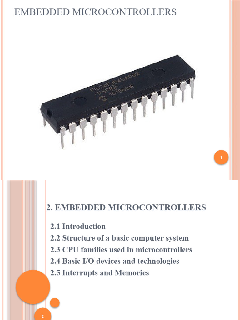 2.embedded Microcontrollers | PDF | Random Access Memory | Input/Output