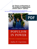 Download A Dynamic Theory Of Populism In Power The Andes In Comparative Perspective Julio F Carrion full chapter