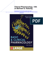 Basic and Clinical Pharmacology 15Th Edition Bertram G Katzung Full Chapter