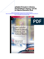 Download Late Capitalist Freud In Literary Cultural And Political Theory 1St Ed Edition Maria Daniella Dick full chapter