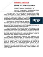 Dia 18 - Domingo É No Eterno Pai Que Somos e Vivemos