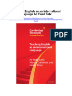 Teaching English As An International Language Ali Fuad Selvi Full Chapter