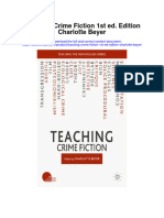 Teaching Crime Fiction 1St Ed Edition Charlotte Beyer Full Chapter