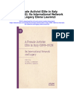 Download A Female Activist Elite In Italy 1890 1920 Its International Network And Legacy Elena Laurenzi full chapter