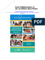 Download A Festival Of Mathematics A Sourc1St Edition Alice Peters full chapter