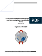 Guidance For PEPFAR Partnership Frameworks and Partnership Framework Implementation Plans Version 2.0 September 14, 2009