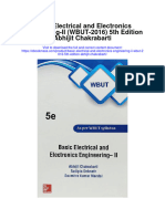 Basic Electrical and Electronics Engineering Ii Wbut 2016 5Th Edition Abhijit Chakrabarti Full Chapter
