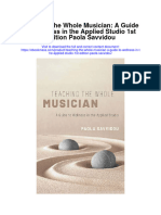 Download Teaching The Whole Musician A Guide To Wellness In The Applied Studio 1St Edition Paola Savvidou full chapter
