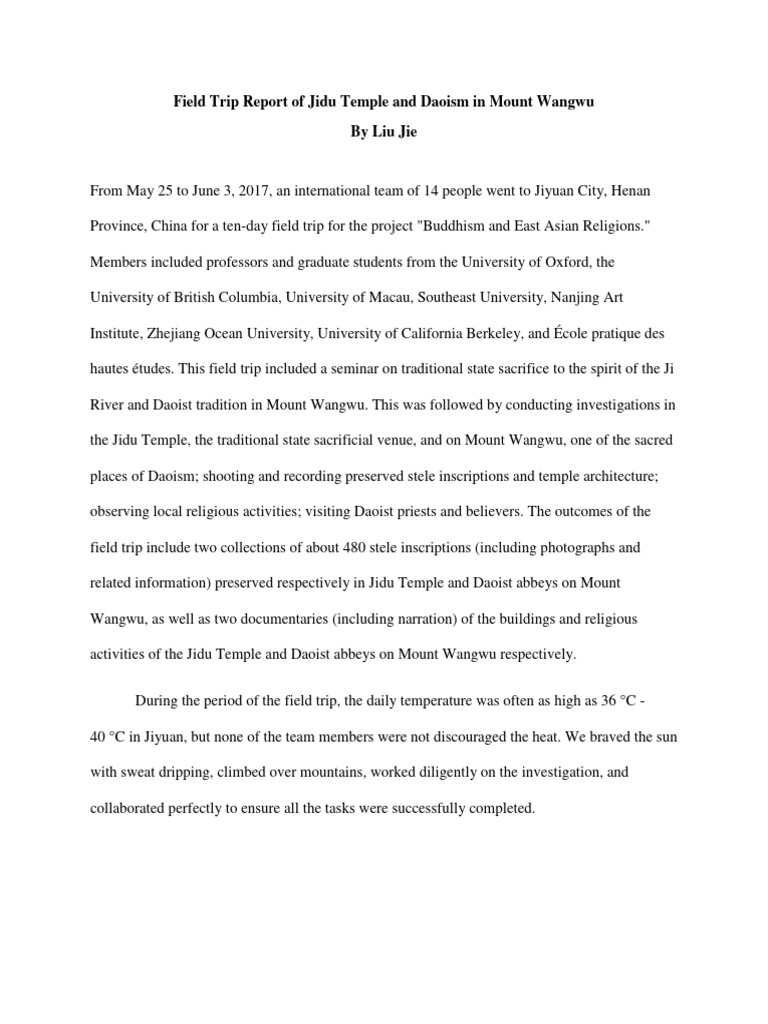 temple-field-trip-report-2-pdf-china-world-politics