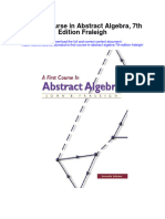 A First Course in Abstract Algebra 7Th Edition Fraleigh Full Chapter