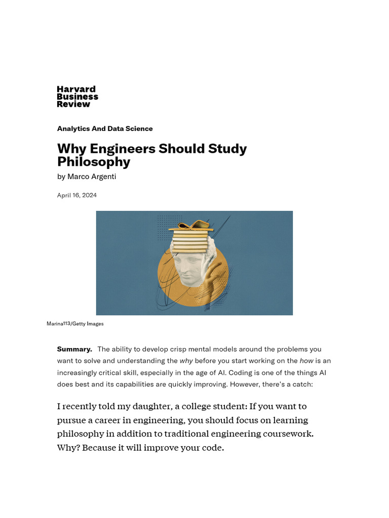 Why Engineers Should Study Philosophy | PDF