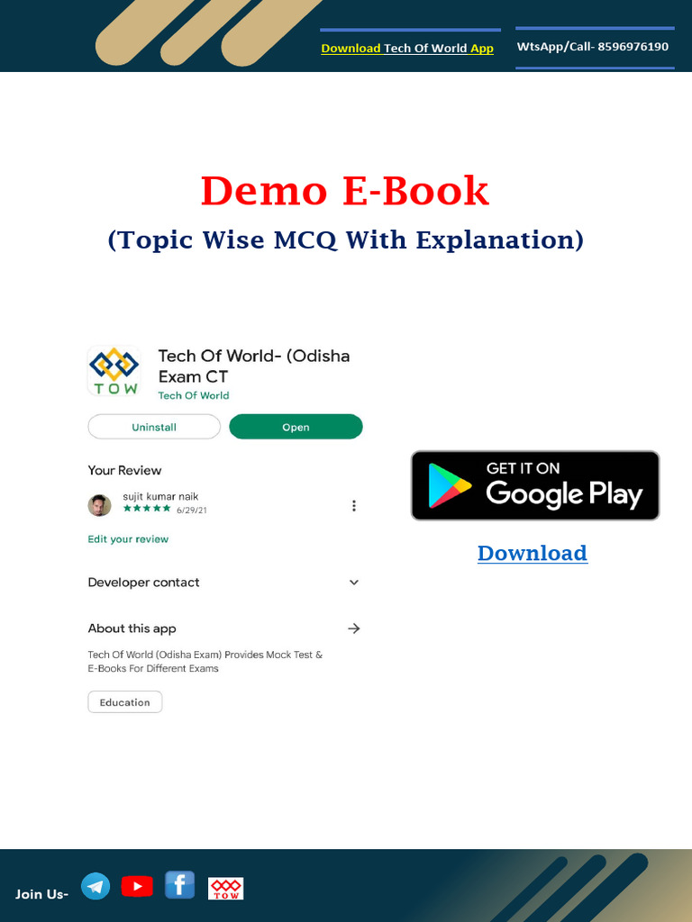 Demo E Book by Tech of World App | PDF | Mahatma Gandhi | British Raj