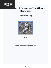 Folk-Tales of Bengal The Ghost-Brahman