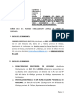 Jimenez Cortez Luis Ruperto: Municipalidad Provincial de Chiclayo