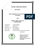 Deed of Conveyance Mrs. Mr. Sampson Nanan Wegwu