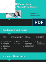 Management of Patient With Compromising Medical Conditions