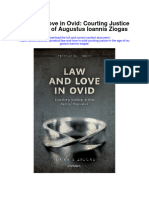 Download Law And Love In Ovid Courting Justice In The Age Of Augustus Ioannis Ziogas full chapter