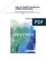 Download Law And Ethics For Health Practitioners 1St Edition Sonia Allan full chapter