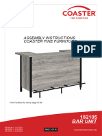 Bar Unit: Assembly Instructions Coaster Fine Furniture