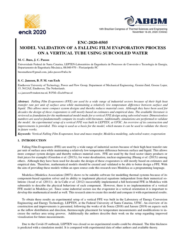 ENCIT2020 FFE Paper Reviewed Compressed | PDF | Fluid Dynamics ...