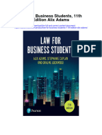 Download Law For Business Students 11Th Edition Alix Adams full chapter