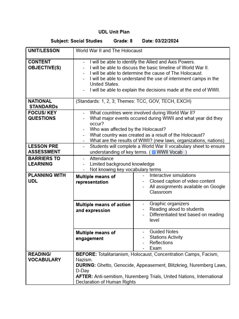Unit Plan Pdf In Hindi