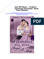 A Gentleman Will Never Forget A Lady The Governess Chronicles Book Three Windsor Full Chapter