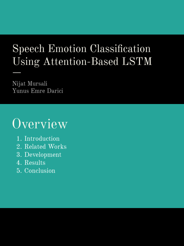 Speech Emotion Classification with LSTM | PDF | Artificial Neural ...