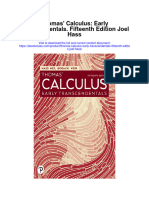 Download Thomas Calculus Early Transcendentals Fifteenth Edition Joel Hass all chapter