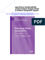 Technology Driven Sustainability Innovation in The Fashion Supply Chain 1St Ed 2020 Edition Gianpaolo Vignali Full Chapter