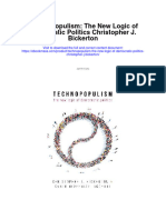 Technopopulism The New Logic of Democratic Politics Christopher J Bickerton Full Chapter