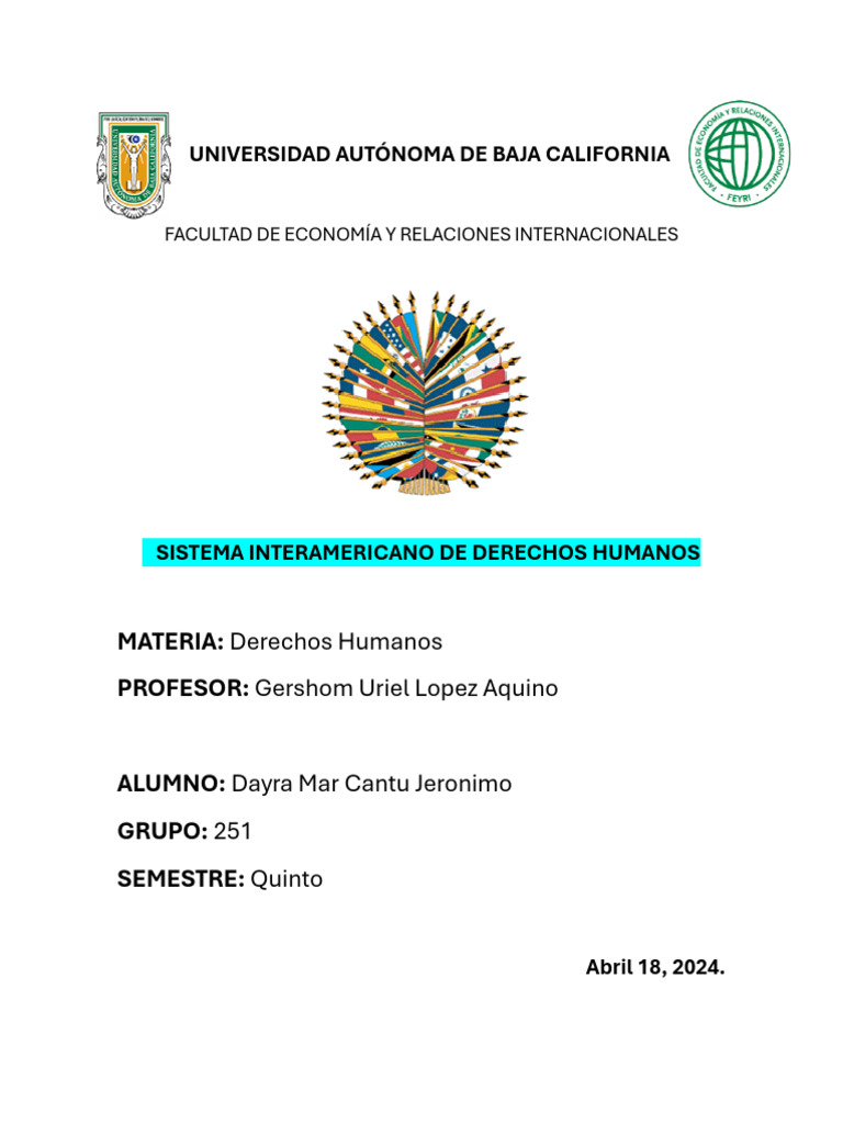 Sistema Interamericano de Derechos Humanos | PDF | Justicia | Crimen y ...