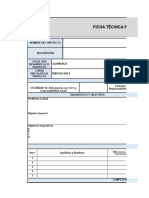 Ficha técnica por proyecto RSU