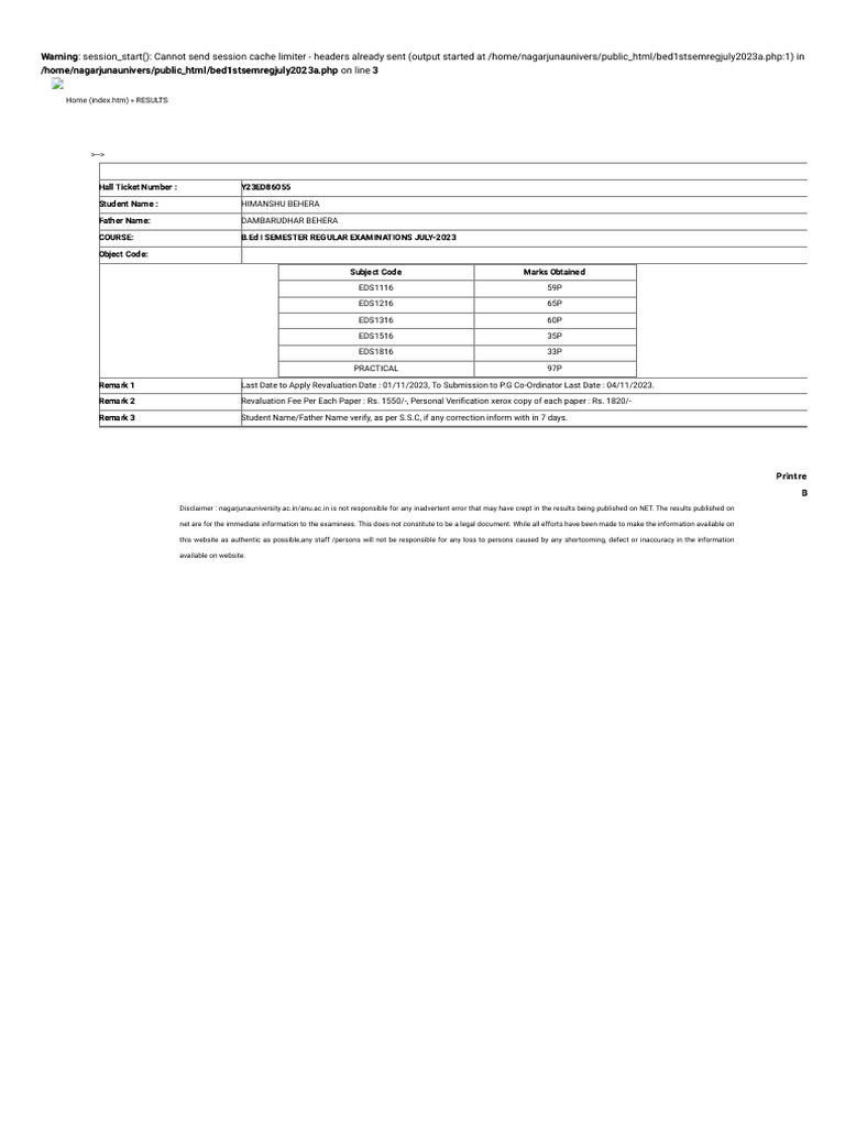 Acharya Nagarjuna University | PDF | Computing