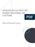 Relatorio Final de Avaliacao Ex Post Do Plano Nacional de Cultura