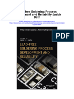 Download Lead Free Soldering Process Development And Reliability Jasbir Bath full chapter