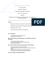 White Paper On Education and Training 1995