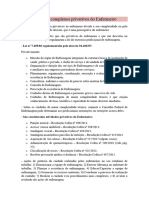 Cuidados complexos privativos do Enfermeiro