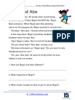Roger and Abe: Grade 2 Reading Comprehension