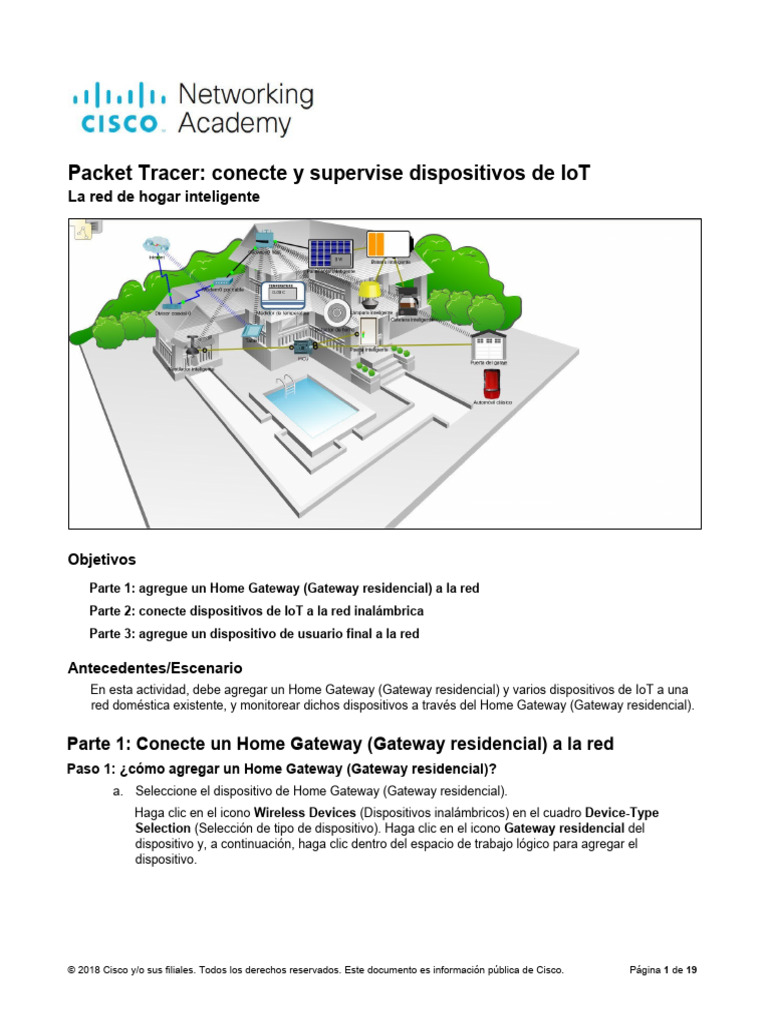 Conexión y supervisión de IoT en casa | PDF | Internet de las Cosas ...