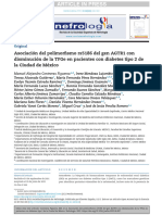 Association of The rs5186 Polymorphism of The AGTR1 Gene With Decreased eGFR in Patients With Type 2 Diabetes From Mexico City