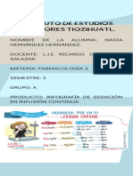 Infografía de Sedación en Infusión Continua. Nadia Hernández Hdez.