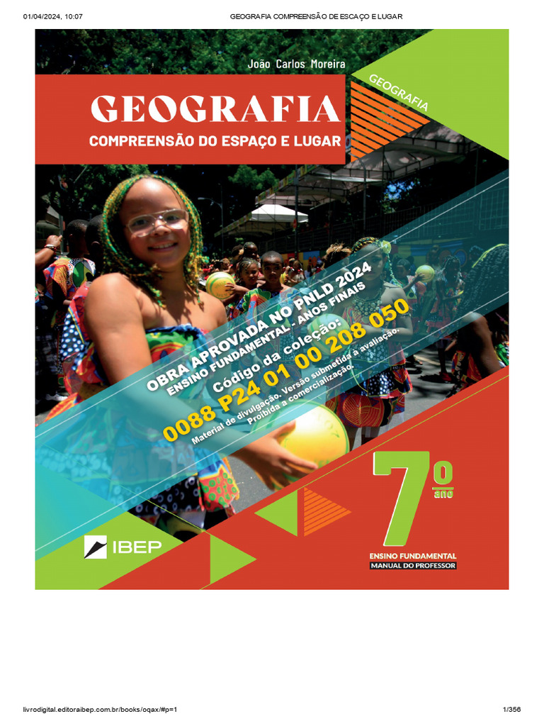 7 Ano - Geografia Compreensão de Escaço e Lugar | PDF
