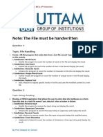 Practical FIle BCA 5th sem  2023-24