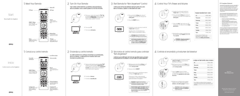 Xfinity Remote Setup Guide | PDF | Radio | Electromagnetic Interference