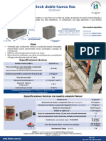 Block Hueco Liso de Concreto 20x20x40