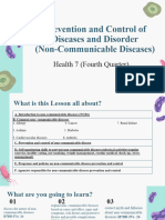 Prevention Control of Diseases Disorder Health 7 4th Quarter