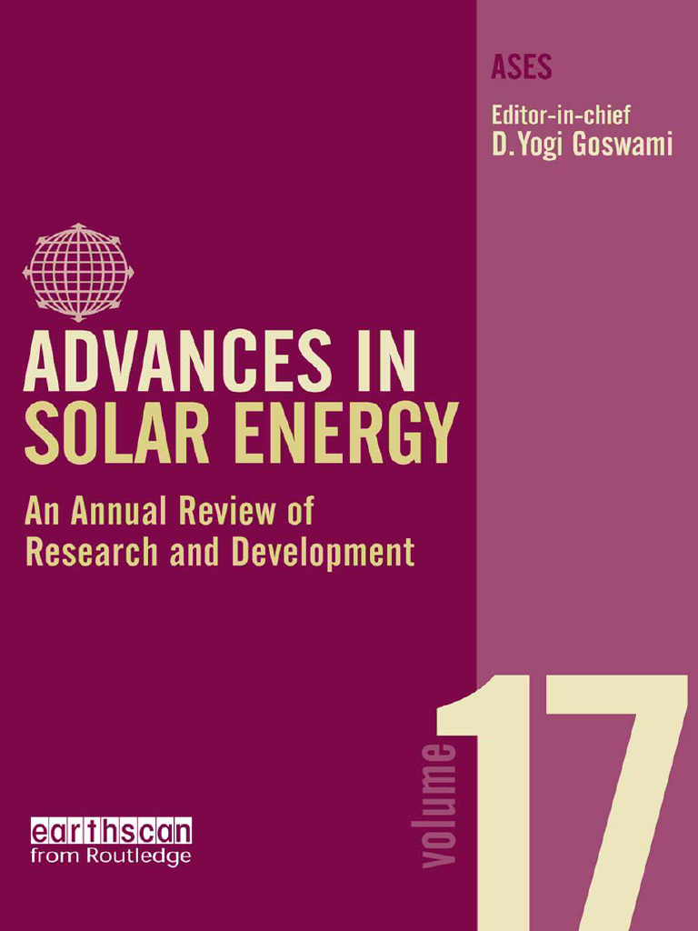 Advances in Solar Energy Volume 17 - D Yogi Goswami | PDF | Solar Power ...