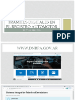 Trámites Digitales en El Registro Automotor
