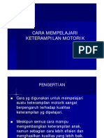 Materi Perkembangan Motorik 8. Cara Mempelajari Km